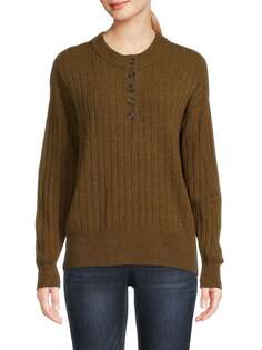 Свитер боуден хенли Madewell Olive