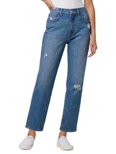 Укороченные прямые джинсы kass с высокой посадкой Hudson Blue