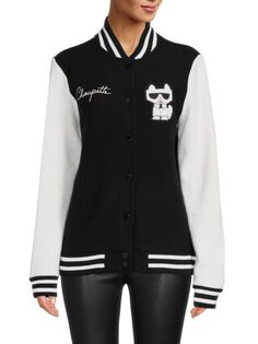 Университетская куртка choupette Karl Lagerfeld Paris Black