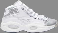 Кроссовки question mid big kid &apos;25th anniversary&apos; Reebok, белый