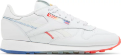 Кроссовки popsicle x classic leather &apos;firecracker&apos; Reebok, белый