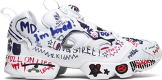 Лимитированные кроссовки vetements x instapump fury &apos;graffiti - white&apos; Reebok, белый