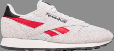 Кроссовки classic leather &apos;human rights now! - grey red&apos; Reebok, серый