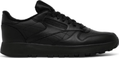 Кроссовки maison margiela x classic leather tabi &apos;black&apos; Reebok, черный