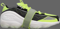 Кроссовки dmx run 10 mita hk &apos;black white neon yellow&apos; Reebok, черный