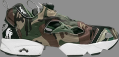 Кроссовки aape x pump fury &apos;camo black white&apos; Reebok, зеленый