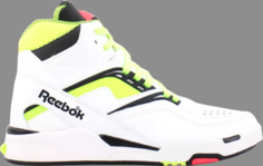 Кроссовки twilight zone pump &apos;white neon yellow&apos; Reebok, желтый