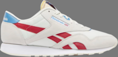 Кроссовки classic nylon &apos;chalk scarlet&apos; Reebok, пломбир