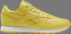 Кроссовки wmns classic leather &apos;utility yellow&apos; Reebok, желтый