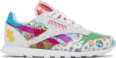 Кроссовки hasbro x classic leather big kid &apos;candy land&apos; Reebok, многоцветный