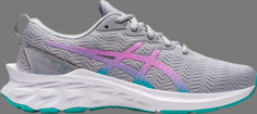 Кроссовки novablast 2 gs &apos;piedmont grey lavender glow&apos; Asics, серый