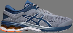 Кроссовки gel kayano 26 &apos;sheet rock mako blue&apos; Asics, серый