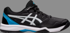 Кроссовки gel dedicate 7 &apos;black island blue&apos; Asics, черный