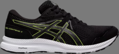 Кроссовки gel contend 7 4e wide &apos;black hazard green&apos; Asics, черный