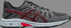 Кроссовки gel venture 7 4e wide &apos;black classic red&apos; Asics, черный