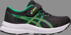 Кроссовки contend 8 ps &apos;black lime zest&apos; Asics, черный