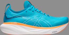 Кроссовки gel nimbus 25 wide &apos;island blue sun peach&apos; Asics, синий