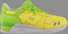 Кроссовки slam jam x gel lyte 3 &apos;yellow lime&apos; Asics, желтый