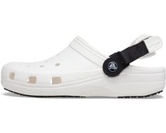 Сабо Classic Adjustable Slip Resistant Clog Crocs, белый