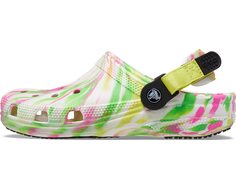 Сабо Classic Adjustable Slip Resistant Clog Crocs, розовый электрик