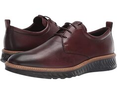 Оксфорды ST1 Hybrid Plain Toe Tie ECCO, коньяк