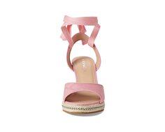 Туфли на каблуках Page Sig Recycled Wedge COACH, розовый цветок