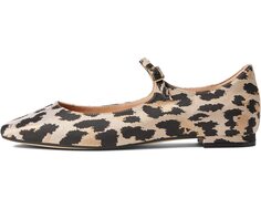 Туфли на плоской подошве Bridge Mary Jane Ballet Cole Haan, леопардовый жаккард