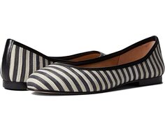 Туфли на плоской подошве Olivia French Sole, черные полосы