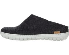 Слипперы Wool Slip-On Rubber Outsole Glerups, серый