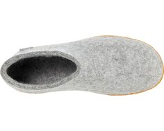 Слипперы Wool Shoe Rubber Outsole Glerups, серый