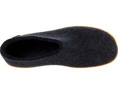 Слипперы Wool Shoe Rubber Outsole Glerups, древесно-угольный