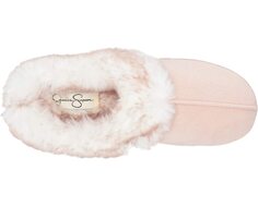Слипперы Women&apos;s Faux Fur Clog - Comfy Furry Soft Indoor House Slippers with Memory Foam Jessica Simpson, розовый