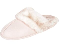 Слипперы Women&apos;s Comfy Faux Fur House Slipper Scuff Memory Foam Slip on Anti-Skid Sole Jessica Simpson, розовый