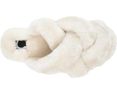 Слипперы Faux Fur Quiet Slipper Journee Collection, слоновая кость