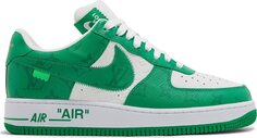 Лимитированные кроссовки Nike Louis Vuitton x Air Force 1 Low &apos;White Gym Green&apos;, зеленый