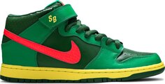 Кроссовки Nike Dunk Mid Pro SB &apos;Watermelon&apos;, зеленый