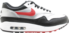 Кроссовки Nike Air Max 1 &apos;Metallic Silver Black Red&apos;, черный