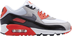 Кроссовки Nike Air Max 90 Premium Mesh GS &apos;Infrared&apos;, белый