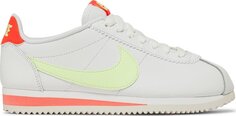 Кроссовки Nike Wmns Classic Cortez Leather &apos;Volt Flash Crimson&apos;, белый