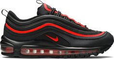 Кроссовки Nike Air Max 97 GS &apos;Black Chile Red&apos;, черный