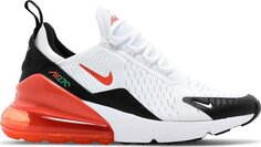 Кроссовки Nike Air Max 270 GS &apos;White Turf Orange&apos;, белый