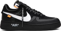 Кроссовки Nike Off-White x Air Force 1 Low &apos;Black&apos;, черный