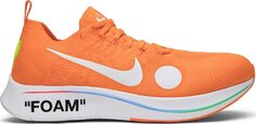 Кроссовки Nike Off-White x Zoom Fly Mercurial Flyknit &apos;Total Orange&apos;, оранжевый