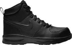 Ботинки Nike Manoa Leather GS &apos;Triple Black&apos;, черный