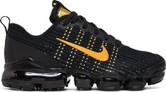 Кроссовки Nike Air VaporMax Flyknit 3 GS &apos;Black Gold&apos;, черный