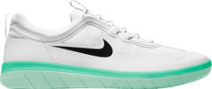 Кроссовки Nike Nyjah Free 2 SB &apos;White Green Glow&apos;, белый