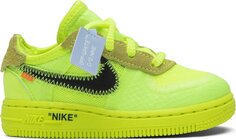 Кроссовки Nike Off-White x Air Force 1 Low TD &apos;Volt&apos;, желтый