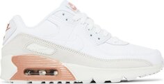 Кроссовки Nike Air Max 90 Leather GS &apos;White Metallic Red Bronze&apos;, белый