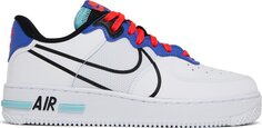 Кроссовки Nike Air Force 1 React GS &apos;Astronomy Blue Laser Crimson&apos;, белый