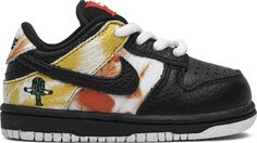 Кроссовки Nike Dunk SB Low Toddler &apos;Tie-Dye Raygun - Black&apos;, черный